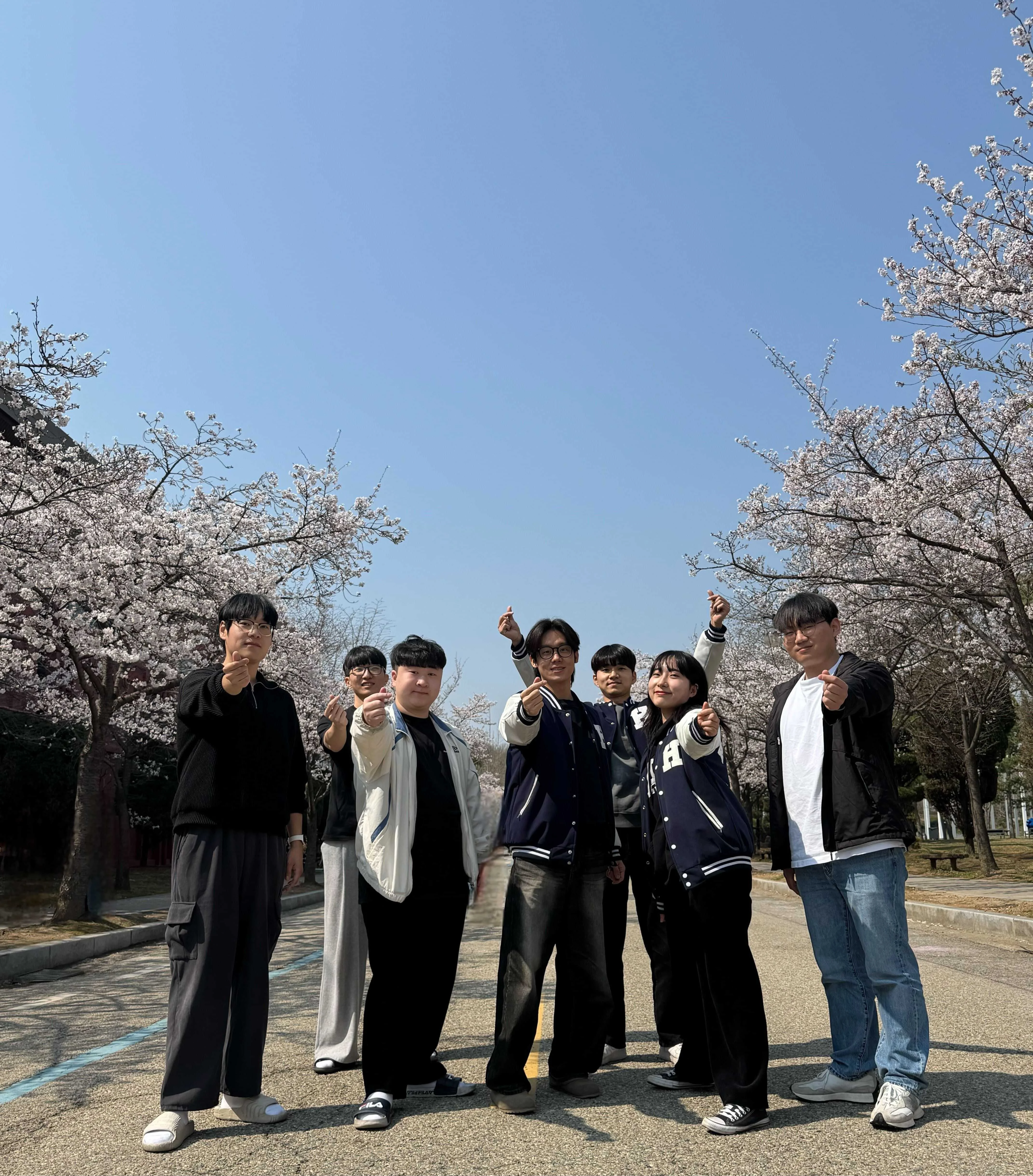 벚꽃 단체사진