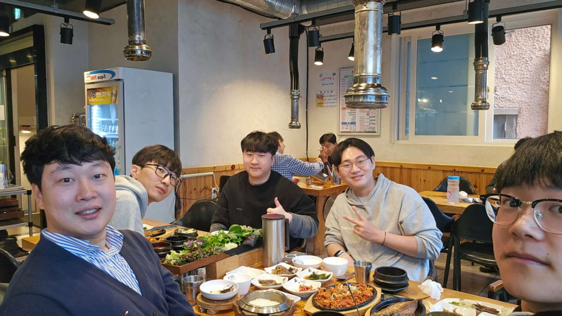 최수민 학생 환영 기념 점심 식사